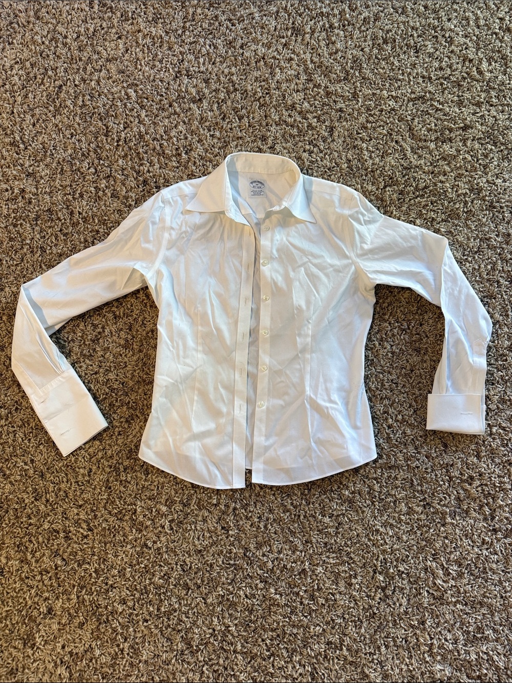 Brooks Brothers White Women's Button-Down Shirt